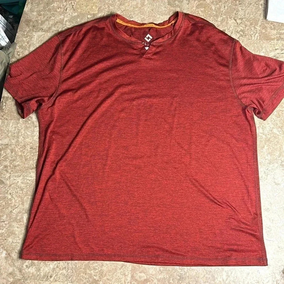 MTL LAB,Project Raw, men XXL t shirt . Red , short sleeve, detail  trim, EC - Picture 14 of 15